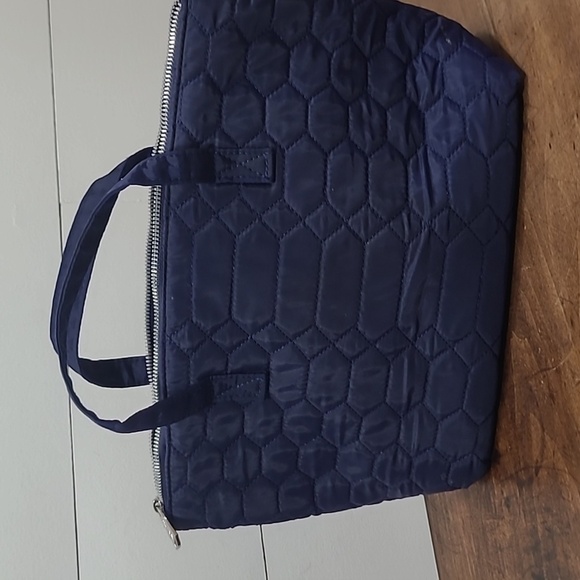 EUC Aimee Kestenberg Mara Blue Quilted Small Satchel Women's Purse - Picture 3 of 8